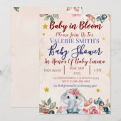 Invitation Baby In Bloom Baby Shower Invitations! (Devant / Derrière)