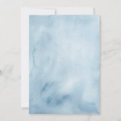 Invitation Baby In Bloom Blue Hydrangea Balloon Baby Shower (Dos)