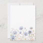 Invitation Baby In Bloom Blue Wildflower Boy Baby Shower (Dos)