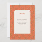 Invitation Baby in Bloom Boho Floral Détails Baby shower (Dos)