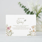 Invitation Baby in Bloom Book Request Girl Baby shower D (Debout devant)