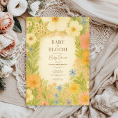 Invitation Baby in Bloom Botanical Garden Baby Shower