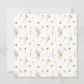 Invitation Baby in Bloom Bow Girl Fleur sauvage Butterfly Dou (Dos)