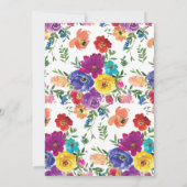 Invitation Baby in Bloom Bright & Bold Floral Baby shower (Dos)