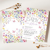 Invitation Baby in Bloom Butterfly Baby Shower