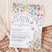 Invitation Baby in Bloom Butterfly Baby Shower