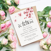 Invitation Baby in Bloom Cherry Blossom Baby shower