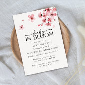 Invitation Baby in Bloom Cherry Blossom Baby shower