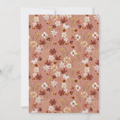 Invitation Baby in Bloom Fleur sauvage Baby shower Boho (Dos)