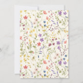 Invitation Baby in Bloom Fleur sauvage Baby shower Boho (Dos)