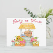 Invitation Baby in Bloom Flower Market (Debout devant)