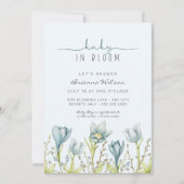 Invitation Baby in Bloom garçon baby shower (Devant)