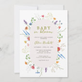 Invitation Baby In Bloom Garden Baby Shower (Devant)