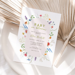 Invitation Baby In Bloom Garden Baby Shower