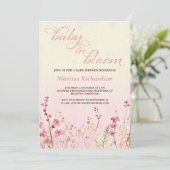 Invitation Baby in Bloom Girl Baby shower (Debout devant)
