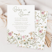 Invitation Baby in Bloom Girl Baby shower