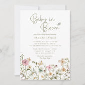 Invitation Baby in Bloom Girl Baby shower (Devant)