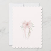 Invitation Baby in Bloom Greenery Bow Elegant Baby shower (Dos)