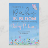 Invitation Baby in bloom. Spring Baby shower invnitation (Devant)