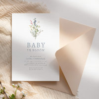 Baby in Bloom Spring Fleur sauvage Baby shower flo
