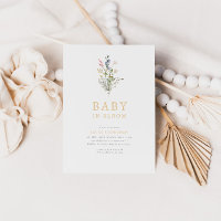 Baby in Bloom Spring Fleur sauvage Baby shower flo