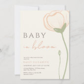 Invitation Baby in Bloom Wildflower Spring Baby Shower (Devant)