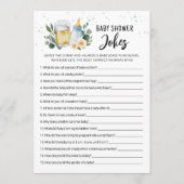 Invitation Baby Is Brewing Baby Shower Jokes Game with Answer (Devant)