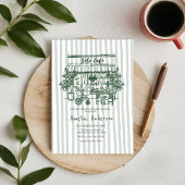 Invitation  baby is brewing Home cafe themed BABY Shower