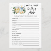 Invitation Baby Is Brewing Who can finish Daddy's phrase card (Devant)