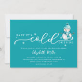Invitation Baby It’s Cold Outside Baby Shower (Devant)
