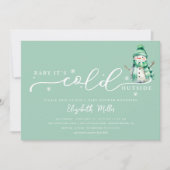 Invitation Baby It’s Cold Outside Baby Shower (Devant)