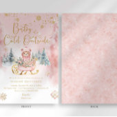 Invitation Baby It’s Cold Outside Christmas Bear Baby shower
