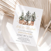Invitation Baby It’s Cold Outside Christmas Trees Baby shower