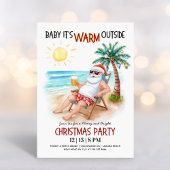 Invitation Baby It’s Warm Outside Tropical Christmas Party