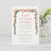 Invitation Baby It's Cold Outside All in One Baby Shower (Debout devant)