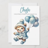 Invitation "Baby It's Cold Outside" Baby shower d'hiver Invit (Dos)