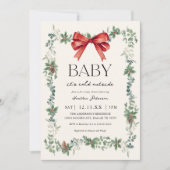Invitation Baby It's Cold Outside Christmas Baby Shower (Devant)