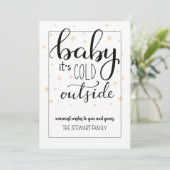 Invitation Baby It's Cold Outside Christmas Card (Debout devant)
