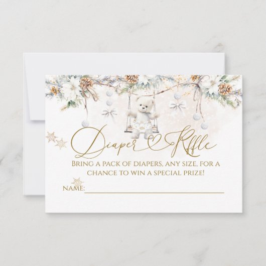 Invitation Baby Its Cold Outside Clothest Line Baby Shower (Devant)