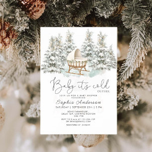 Invitation Baby It's Cold Outside Gender Neutral Baby shower