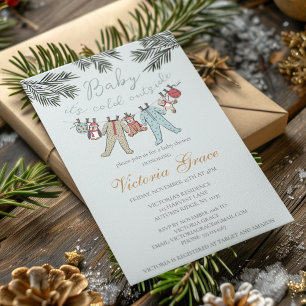 Invitation Baby It's Cold Outside Gender Neutral Baby shower