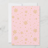 Invitation  Baby it's Cold Outside Pink Bow Baby Shower  (Dos)