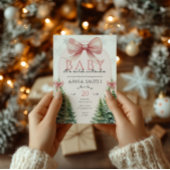Invitation Baby It's Cold Outside Pink Christmas Winter Girl
