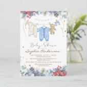 Invitation Baby Its Cold Outside Winter Baby Shower (Debout devant)