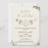 Invitation Baby It's Cold Outside Winter Baby Shower  (Devant)
