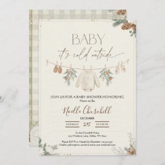 Invitation Baby It's Cold Outside Winter Baby Shower