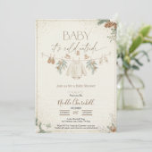 Invitation Baby It's Cold Outside Winter Baby Shower (Debout devant)