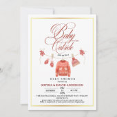 Invitation Baby Its Cold Outside Winter Baby Shower (Devant)
