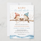 Invitation Baby it's cold outside, Winter Baby Shower Invitat (Devant)