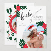 Invitation Baby It's Warm Outside Christmas Photo Card (Devant / Derrière)